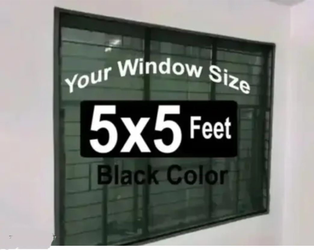 dam 5*5 Feet Black Window Mosquito Net HDPE - High Density Poly Ethylene Washable Adults Mosquito Net-picture-24