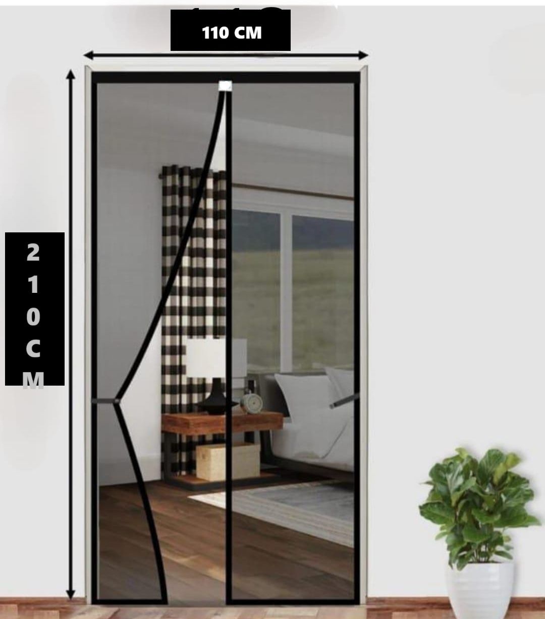Sliding mosquito net for door:: mosquito magnetic screen door net curtain Polyester Washable Adults Mosquito Net-image-13