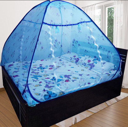khanjan fashion fab Polyester Infants Washable BLUE machhardani 2 6 mosquito net tent machardani net single bed cotton 4 6 sta Mosquito Net image 1