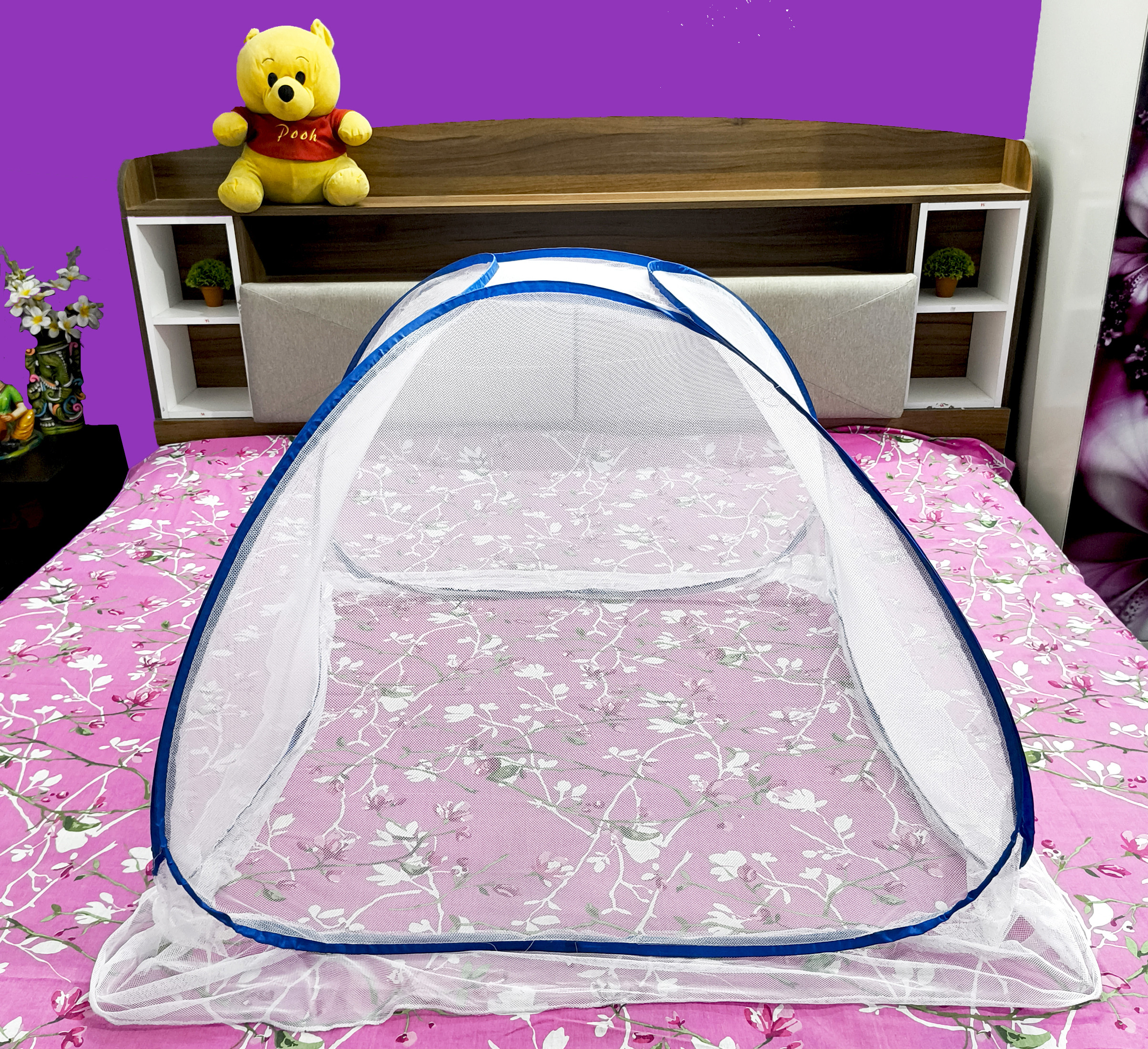 twinkle care Polyester Infants Washable FOLDABLE MOSQUITO NET 0-3 YEARS Mosquito Net image 1