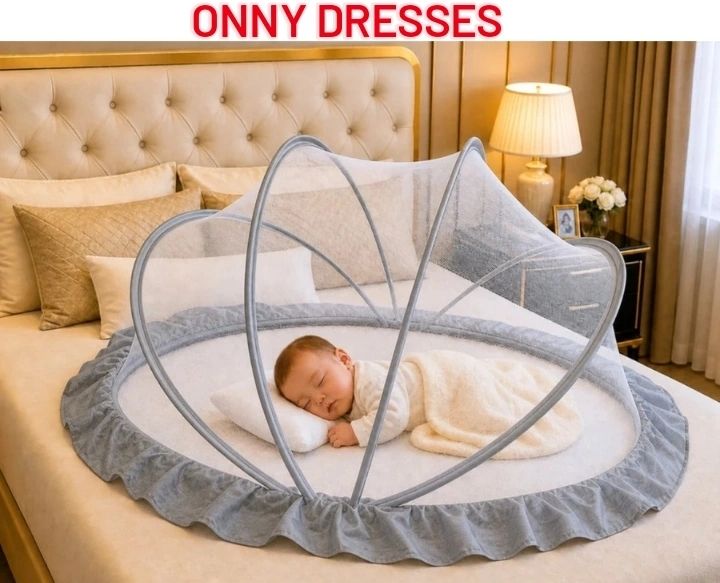Baby mosquito net grey 005 HDPE - High Density Poly Ethylene Kids Mosquito Net-image-4