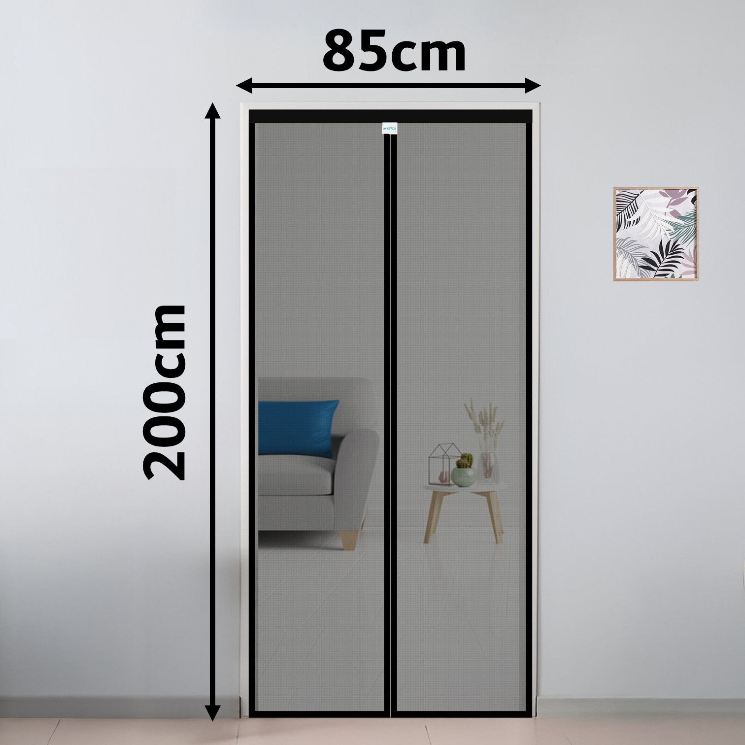 Polyester Adults Washable Auto-Closing Magnetic Door Mosquito Net-image-25