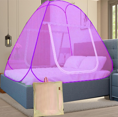khanjan fashion fab Polyester Kids Washable PINK machhardani 3/6 machhardani cotton mosquito net for double bed tent tant f Mosquito Net image 1
