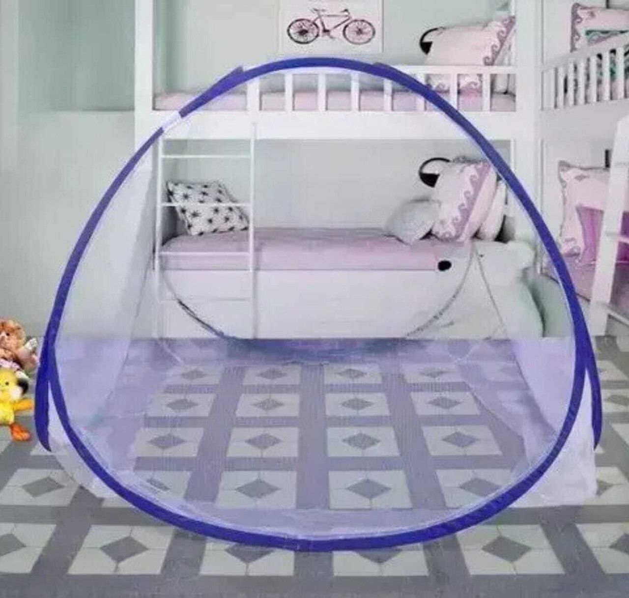 Polyester Kids Washable Baby Mosquito Net Foldable with Premium net | Portable Newborn Net Bed Mosquito Net