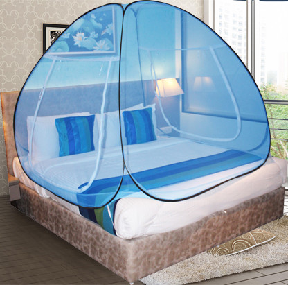 didhiti Polyester Kids Washable BLUE-EE-CCC mosquito net double mosquito net double bed 5x6 machardani window n Mosquito Net image 1