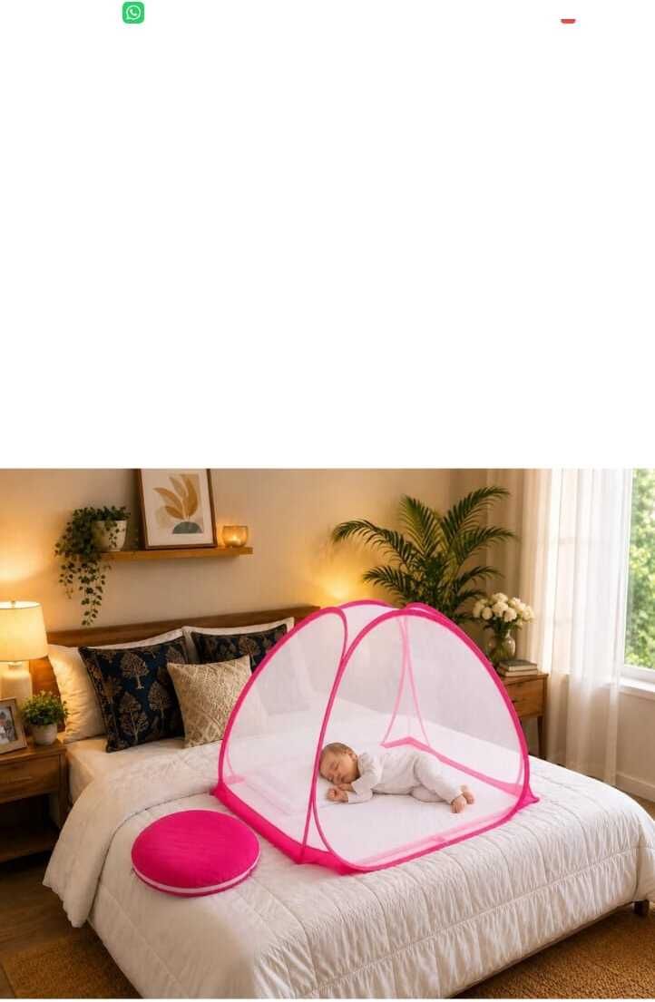 White pink baby tent premium quality mosquito net HDPE - High Density Poly Ethylene Washable Kids Mosquito Net-image-37