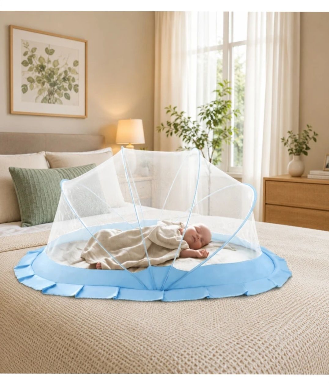 Sky baby crib HDPE - High Density Poly Ethylene Washable Kids Mosquito Net-image-14