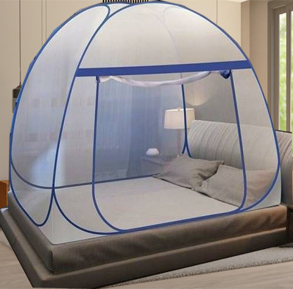 khanjan fashion hub Polyester Infants Washable WHITE machhardani 4/6 mosquito net velcro machardani 4 6 mosquito net to window Mosquito Net image 1