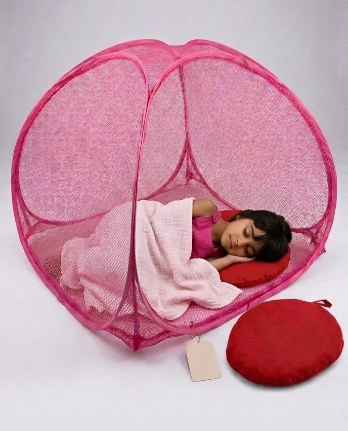 Mosquito net Brown colour baby crip ten 0 to 24 size feet HDPE - High Density Poly Ethylene Washable Kids Mosquito Net-image-49