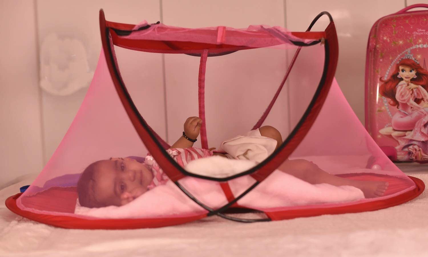 Cotton Infants Washable Polyester Kids Baby Foldable Mosquito Net for ( 0 to 3 Years Baby ) Mosquito Net-image-48