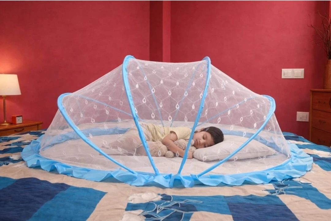 Foldable infant crib with breathable mesh HDPE - High Density Poly Ethylene Washable Kids Mosquito Net-image-28