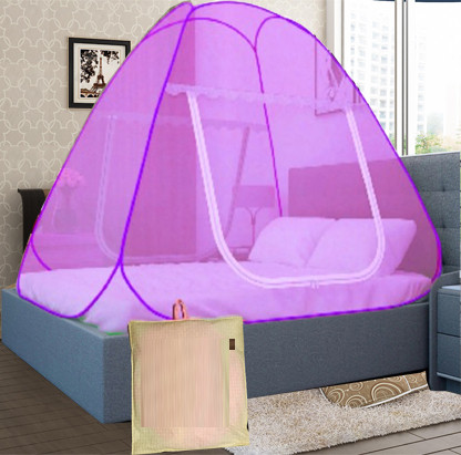 didhiti Polyester Infants Washable PINK-II-CCC machhardani queen size bed mosquito net holder for bed machardani j Mosquito Net image 1