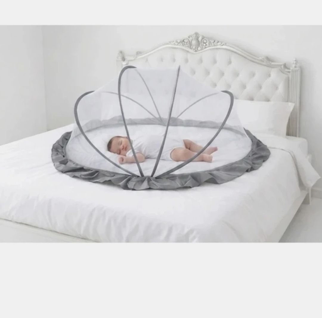 Baby crib white and gray color 0to24 HDPE - High Density Poly Ethylene Washable Kids Mosquito Net-image-26
