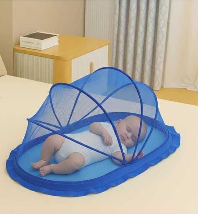 Portable Popup Baby Mosquito Net – Foldable Infant Crib with Breathable Mesh HDPE - High Density Poly Ethylene Washable Infants Mosquito Net-image-30