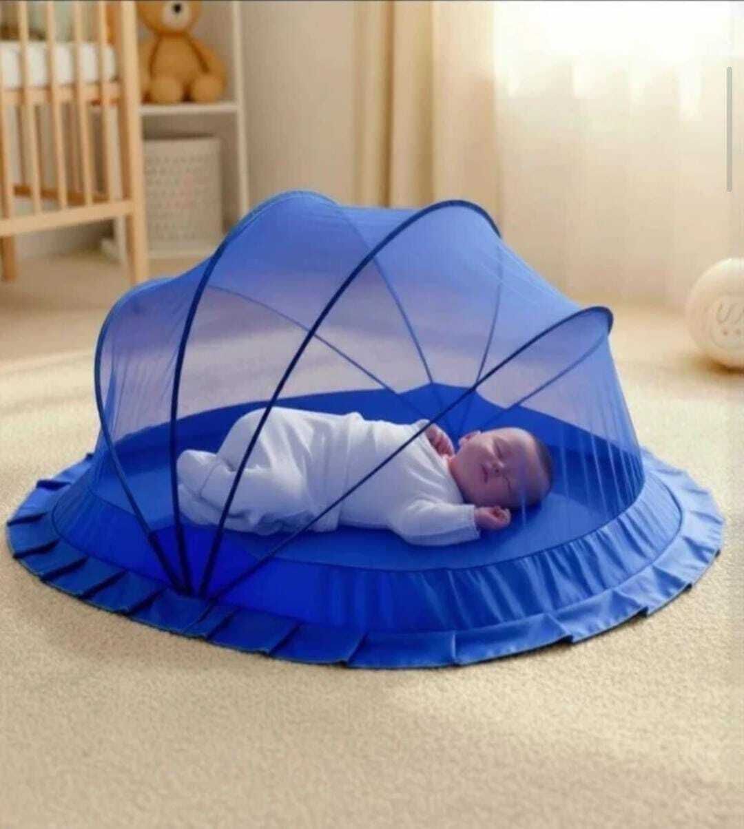 Portable Popup Baby Mosquito Net – Foldable Infant Crib with Breathable Mesh HDPE - High Density Poly Ethylene Washable Infants Mosquito Net-image-29