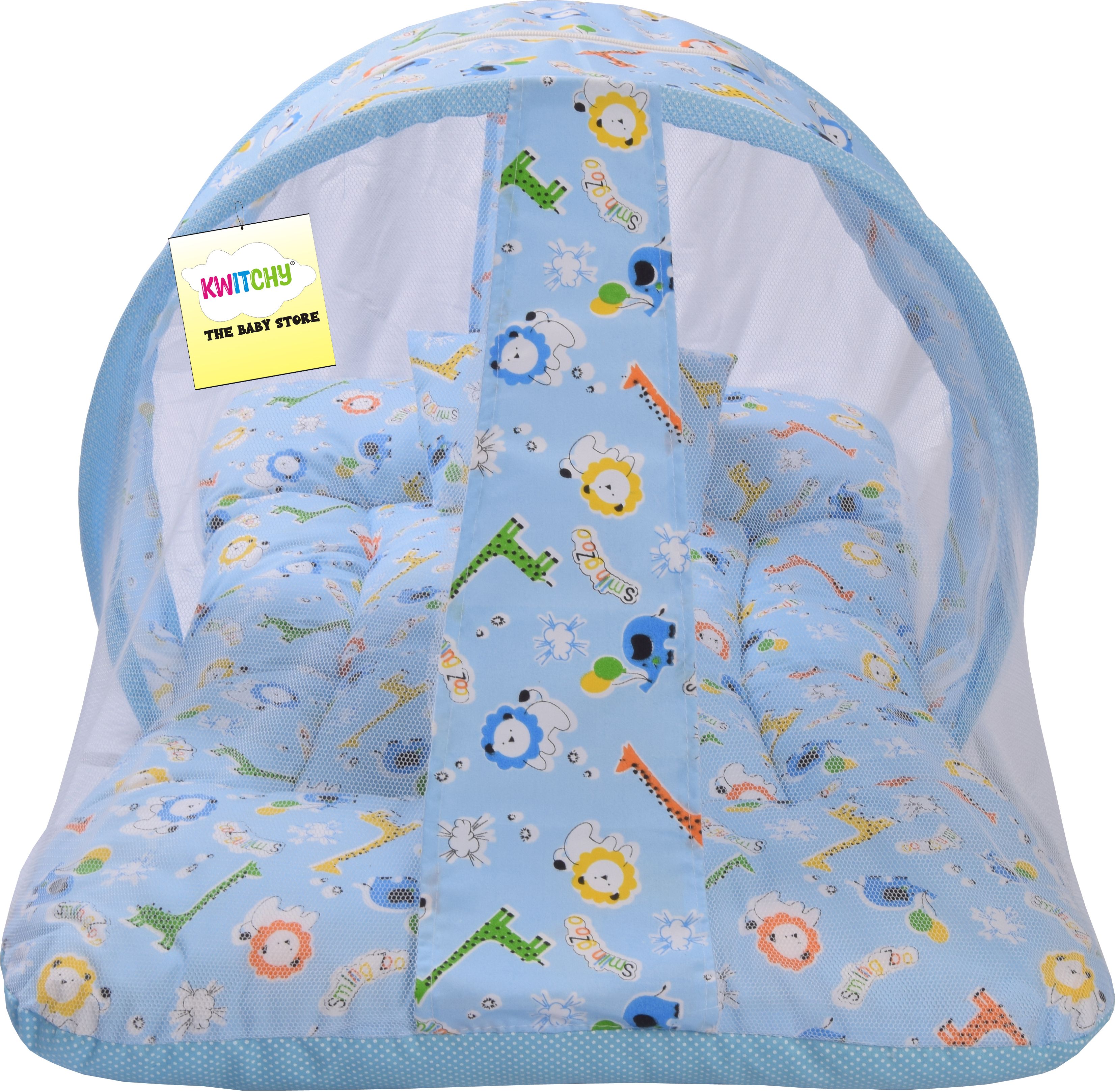 kwitchy Cotton Infants New Born Baby Care Essential Bedding Set Combo Mosquito Net-picture-37