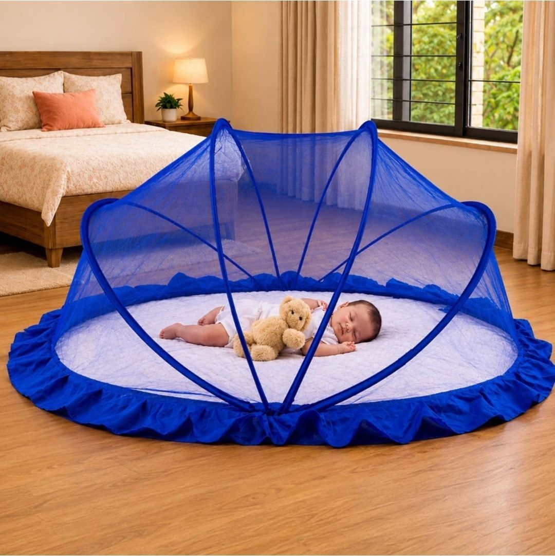 aasthanet Baby crib mosquito premium net quality size 0 to 24 month single bed Nylon Washable Kids Mosquito Net-picture-42