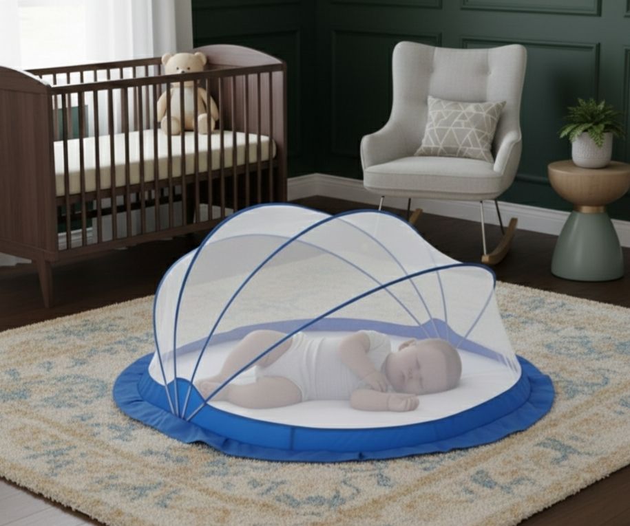 mosquito net baby color white size 0 to 24 month esay to use Polyester Washable Kids Mosquito Net-image-21