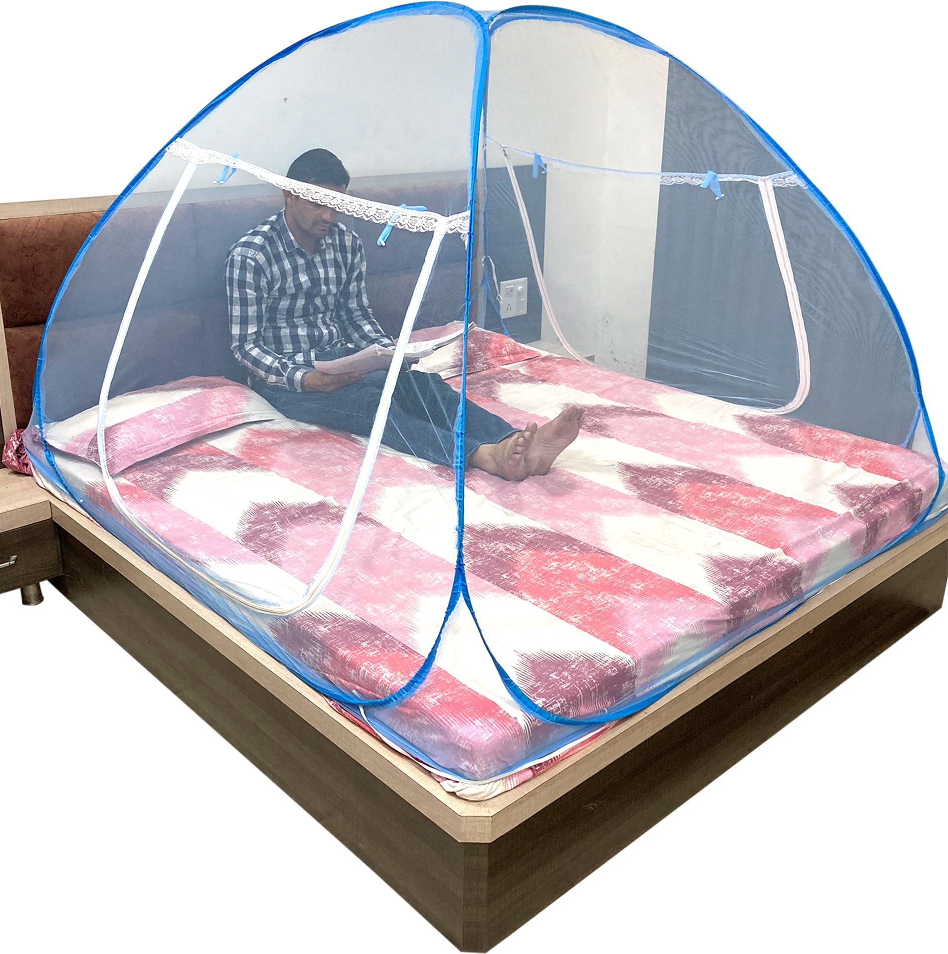 Polyester Adults Washable Mosquito Net Tent DOUBLE BED Mosquito Net_112 Mosquito Net-image-18