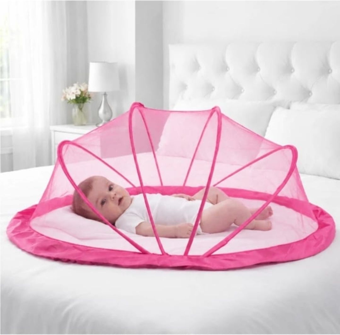Crib pink Nylon Washable Infants Mosquito Net-image-14
