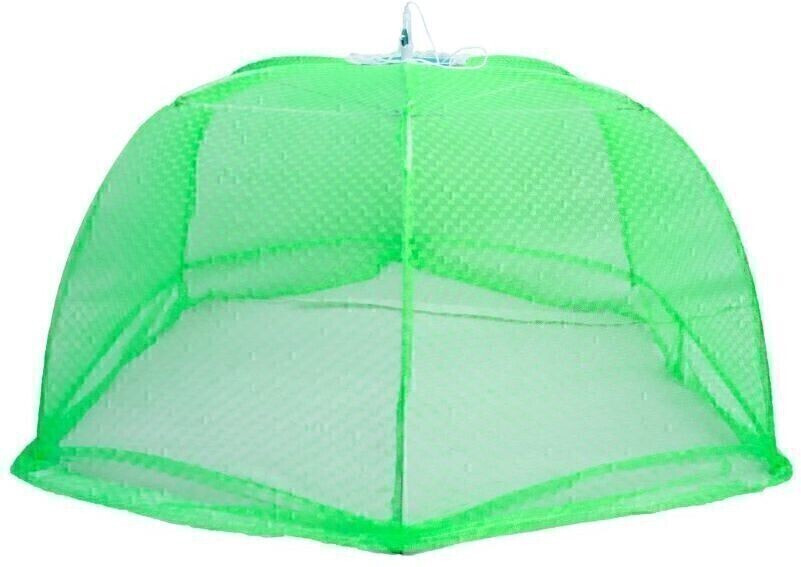 all habits HDPE - High Density Poly Ethylene Infants Washable Nylon Kids Mosquito Net Foldable Umbrella Style1-6 Stick-Green Mosquito Net image 1