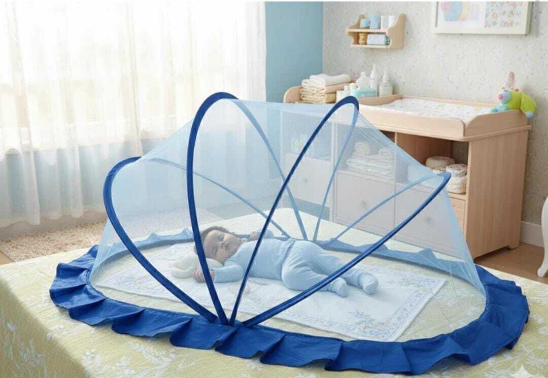 aasthanet Portable Popup Baby Mosquito Net – Foldable Infant Crib with Breathable Mesh Nylon Washable Kids Mosquito Net-picture-29