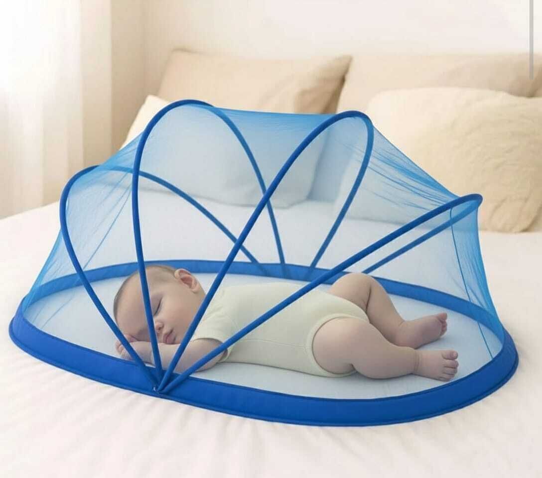 aasthanet Portable Popup Baby Mosquito Net – Foldable Infant Crib with Breathable Mesh Nylon Washable Kids Mosquito Net-picture-19