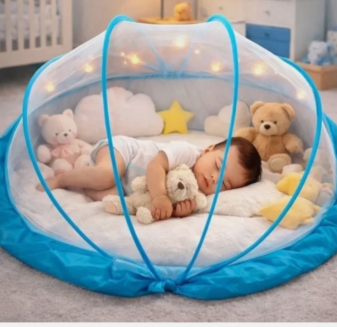 ks textiles Baby crib mosquito net 0to24month HDPE - High Density Poly Ethylene Washable Kids Mosquito Net-picture-47