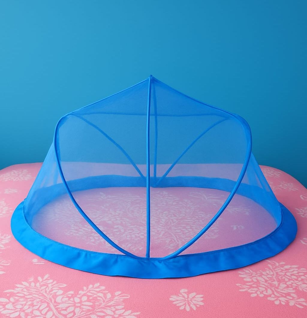 HDPE - High Density Poly Ethylene Kids Washable Mosquito net baby esay folding size L-24 INC W-18 INC Mosquito Net-image-4