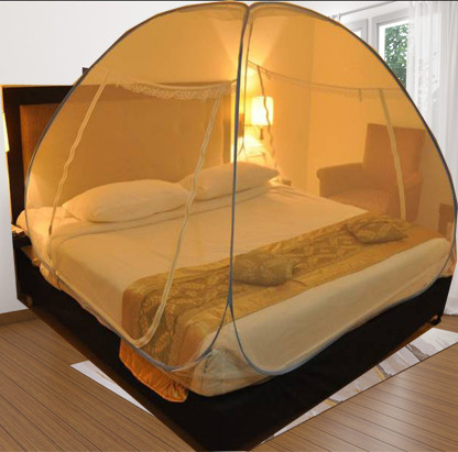 khanjan fashion Polyester Infants Washable YELLOW mosquito net one mosquito net bed mosquito net in window machardani doub Mosquito Net image 1