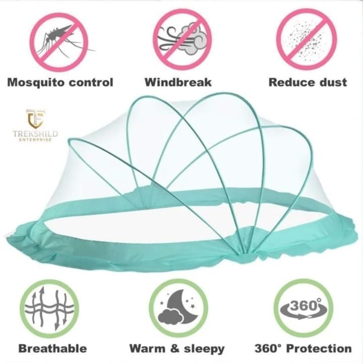 Baby crip sae green mosquito net HDPE - High Density Poly Ethylene Washable Kids Mosquito Net-image-42