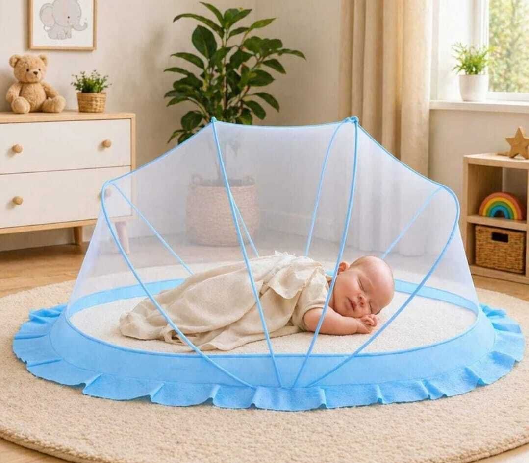 White sky baby crib mosquito net HDPE - High Density Poly Ethylene Washable Kids Mosquito Net-image-48