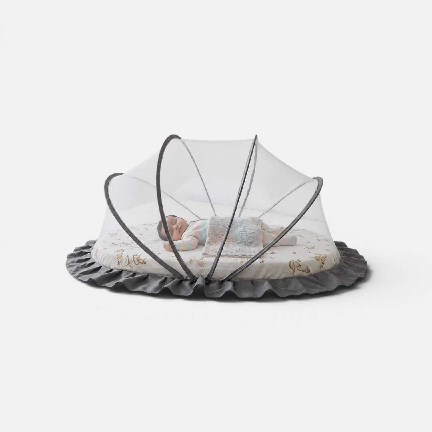 aam textile GREY BABY CRIB MOS HDPE - High Density Poly Ethylene Washable Kids Mosquito Net-picture-40