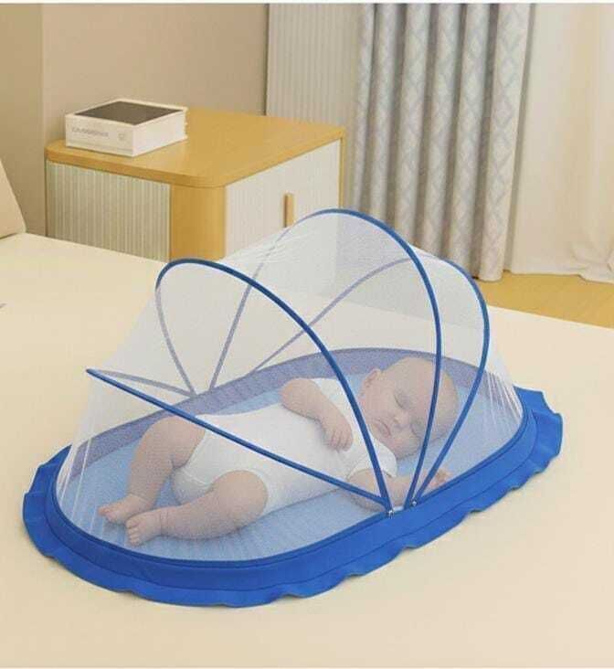 Portable Popup Baby Mosquito Net – Foldable Infant Crib with Breathable Mesh HDPE - High Density Poly Ethylene Washable Infants Mosquito Net-image-31