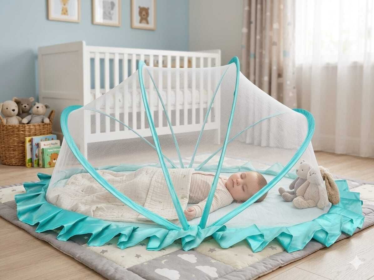 Beby mosquito net HDPE - High Density Poly Ethylene Washable Kids Mosquito Net-image-2