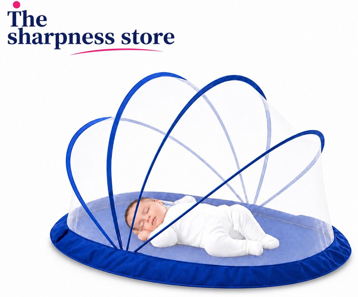 BABY CRIB MOSQUITO NET 0/24 MONTH FREE SIZE FOR BABY HDPE - High Density Poly Ethylene Washable Kids Mosquito Net-image-41