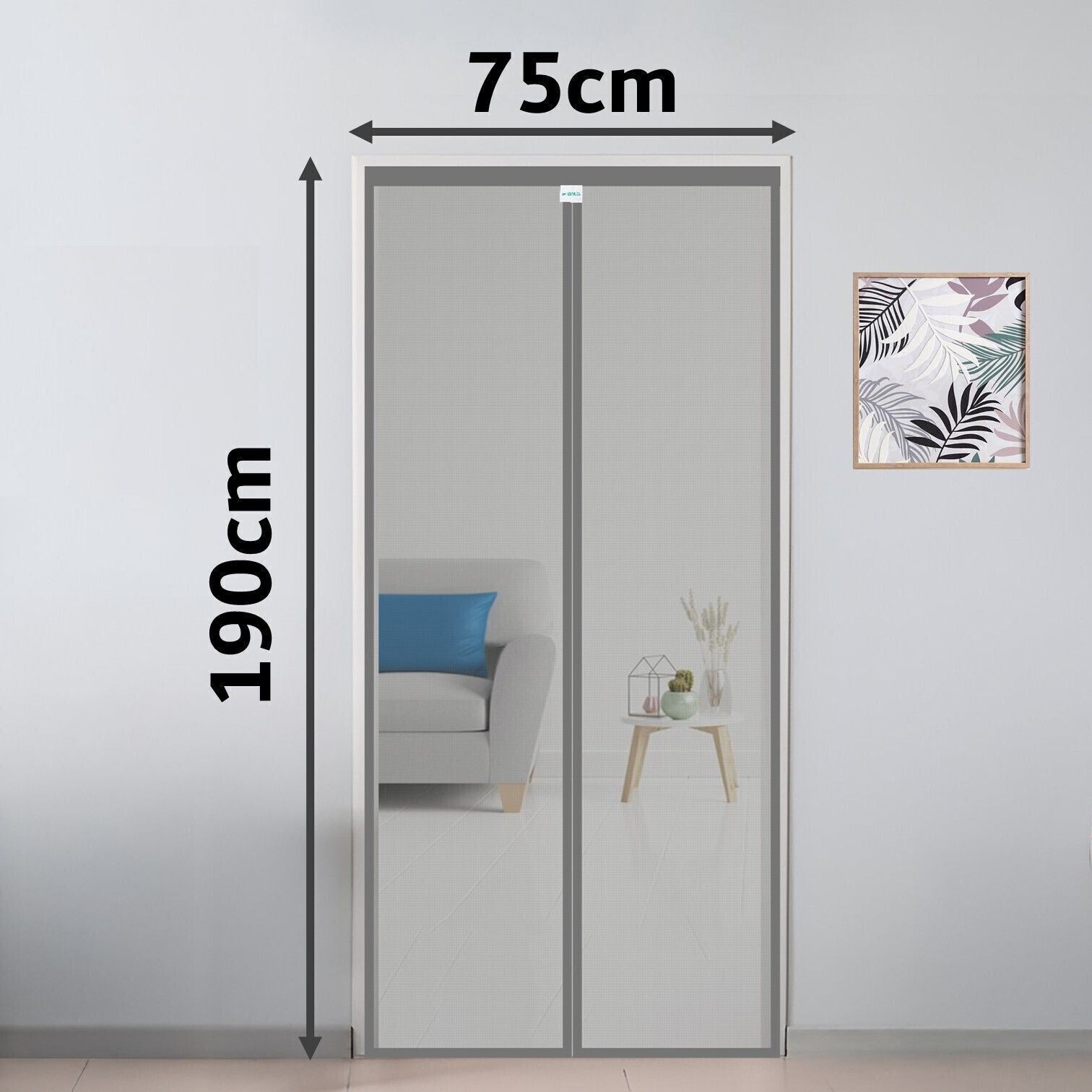 safemyles Auto-Closing Magnetic Door Polyester Washable Adults Mosquito Net-picture-21