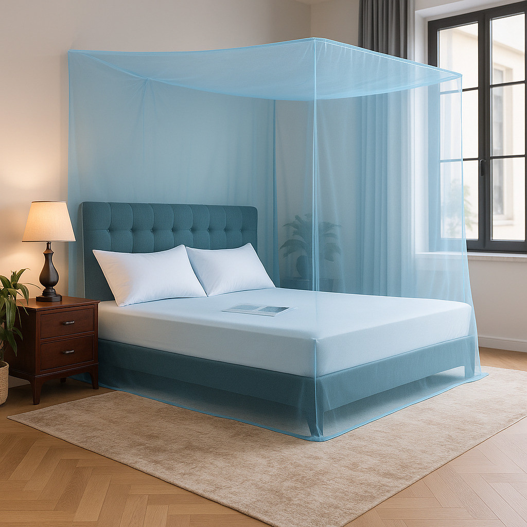 evafly Polyester Adults Washable Polyester Strong & Breathable Mesh 5 x 7 ft | Easy Setup, Lightweight Mosquito Net image 1