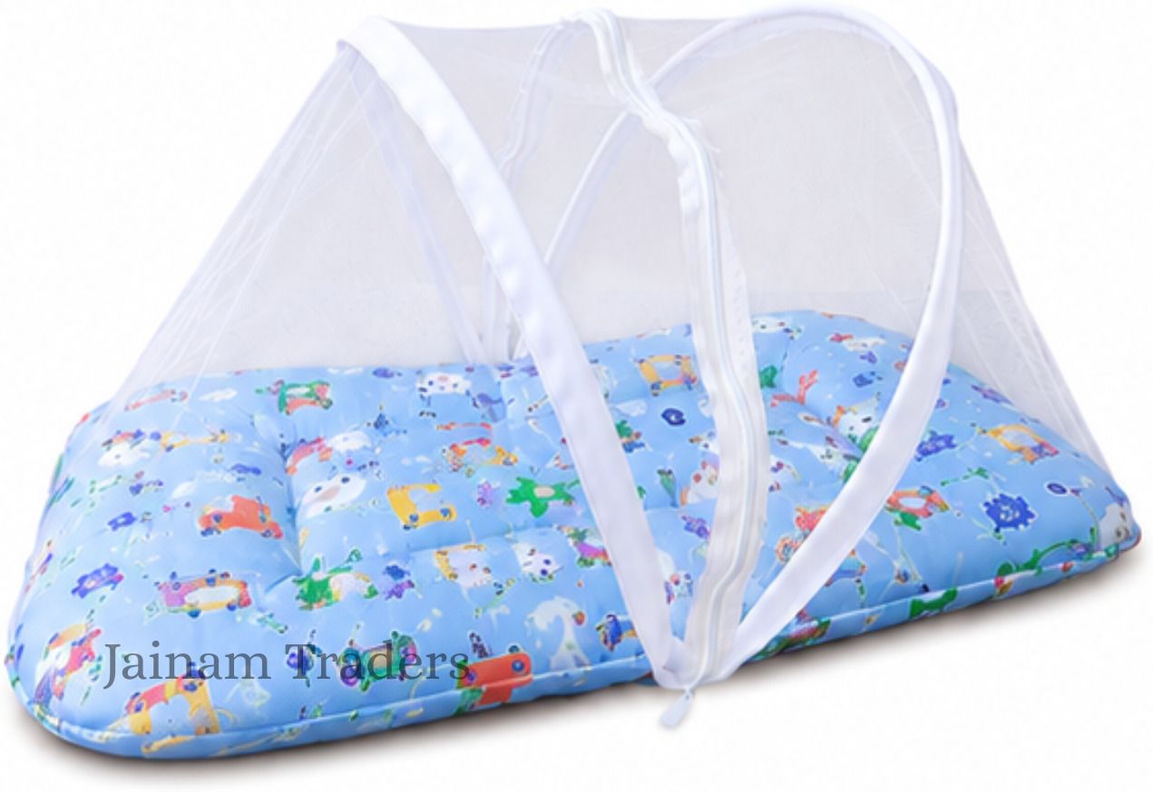 Cartoon Print Zip Closure Foldable Baby Mosquito Net Bed Mattress (0-12 Months) Nylon Washable Infants Mosquito Net-image-37