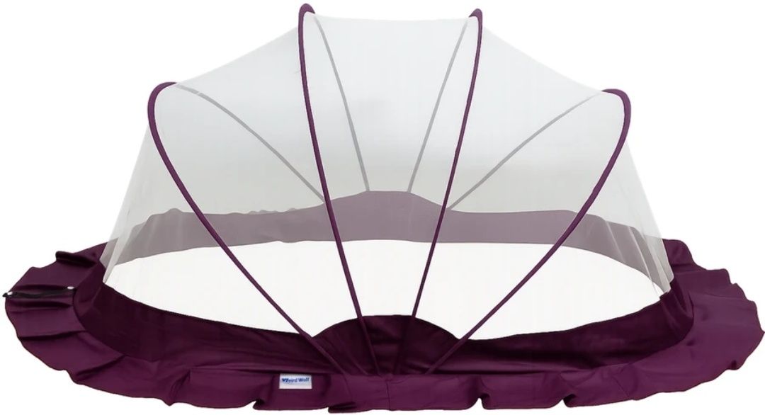 Purple baby crib Cotton Washable Infants Mosquito Net-image-11