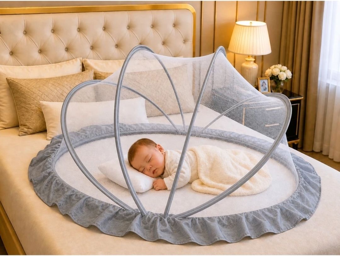 baby mosquito net folding HDPE - High Density Poly Ethylene Washable Kids Mosquito Net-image-31