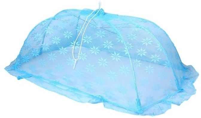 Nylon Kids Washable foldable baby umbrella net for kids 0 to 2 year ( blue) Mosquito Net-image-45