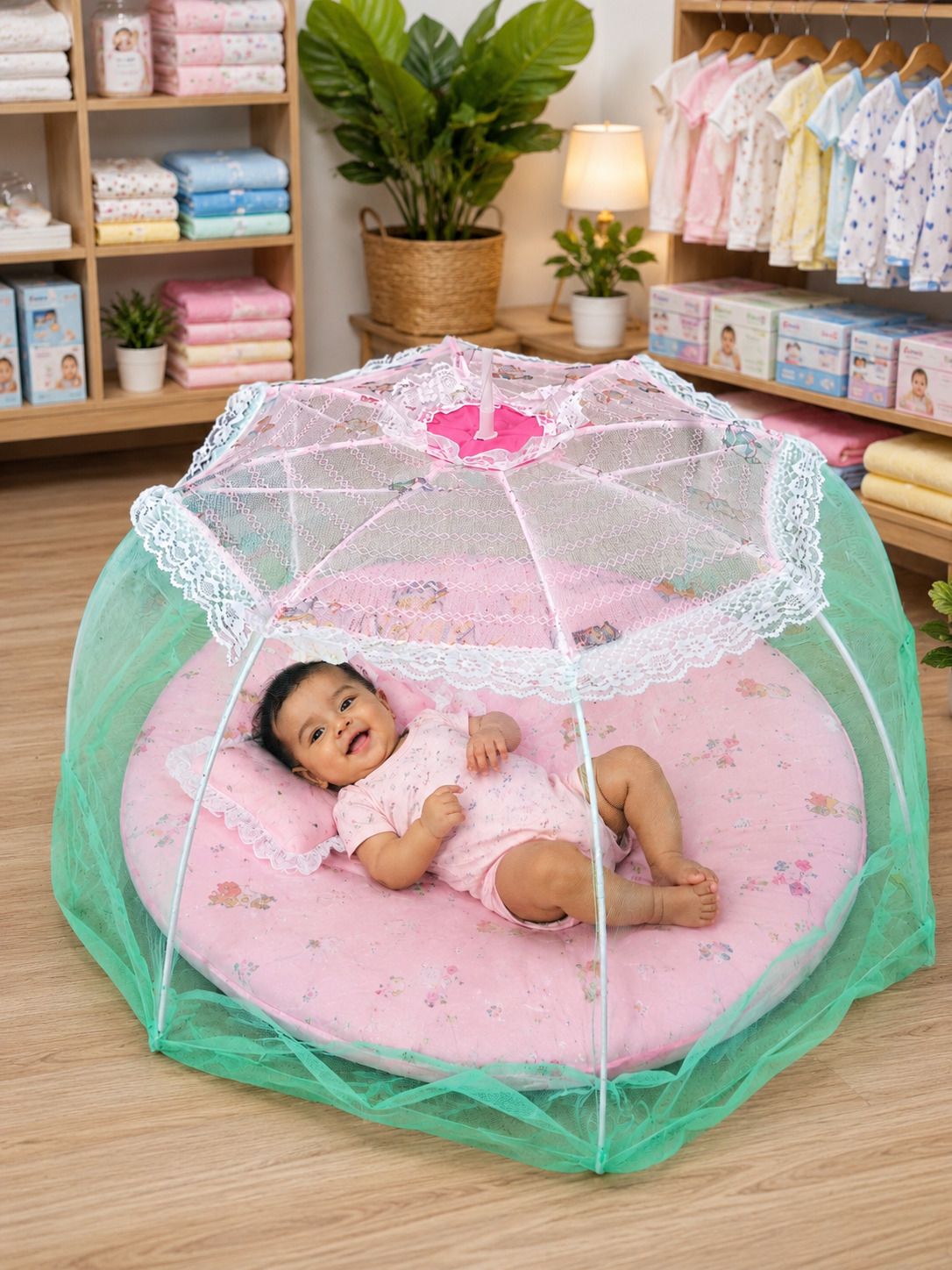 new stylehub Style hub green pink 8 shik baby mosquito net 018 Nylon Washable Infants Mosquito Net-picture-23