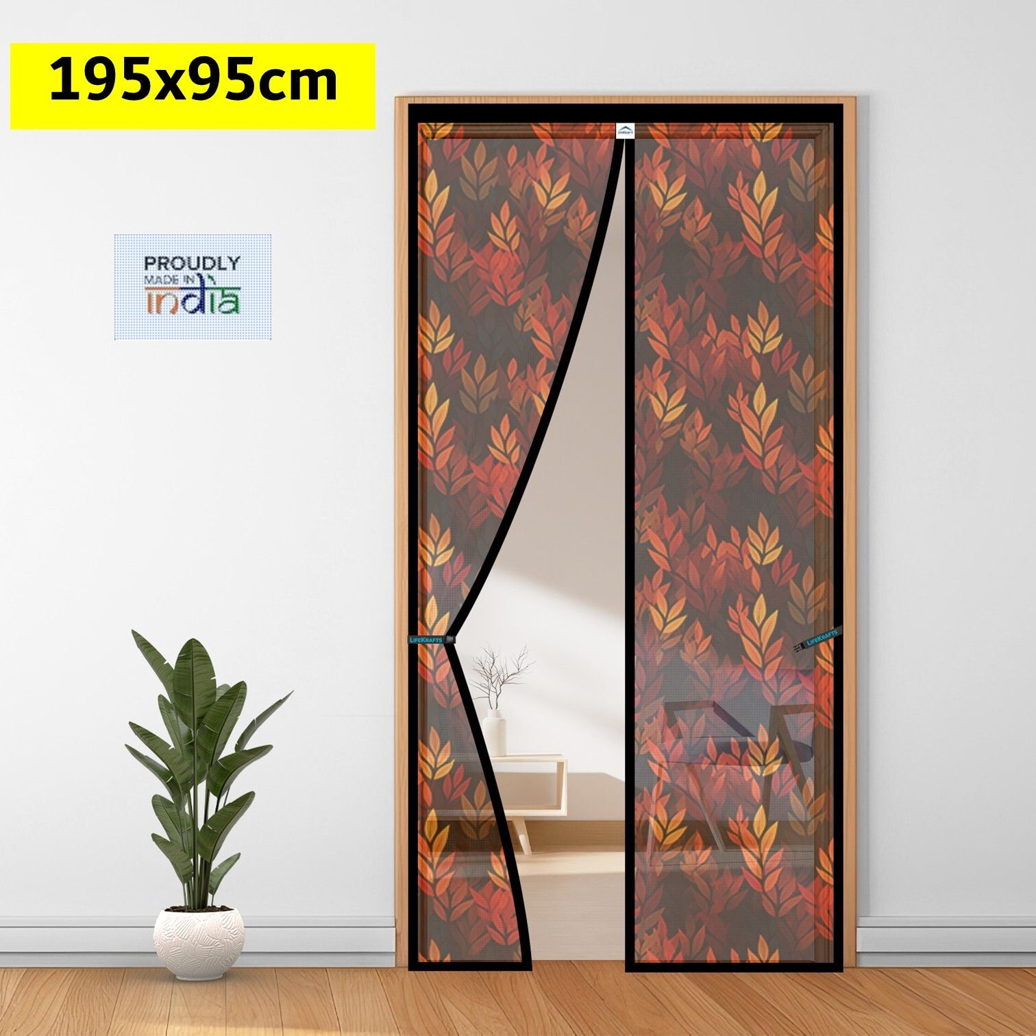 lifekrafts Auto-Closing Magnetic Door Polyester Washable Adults Mosquito Net-picture-13