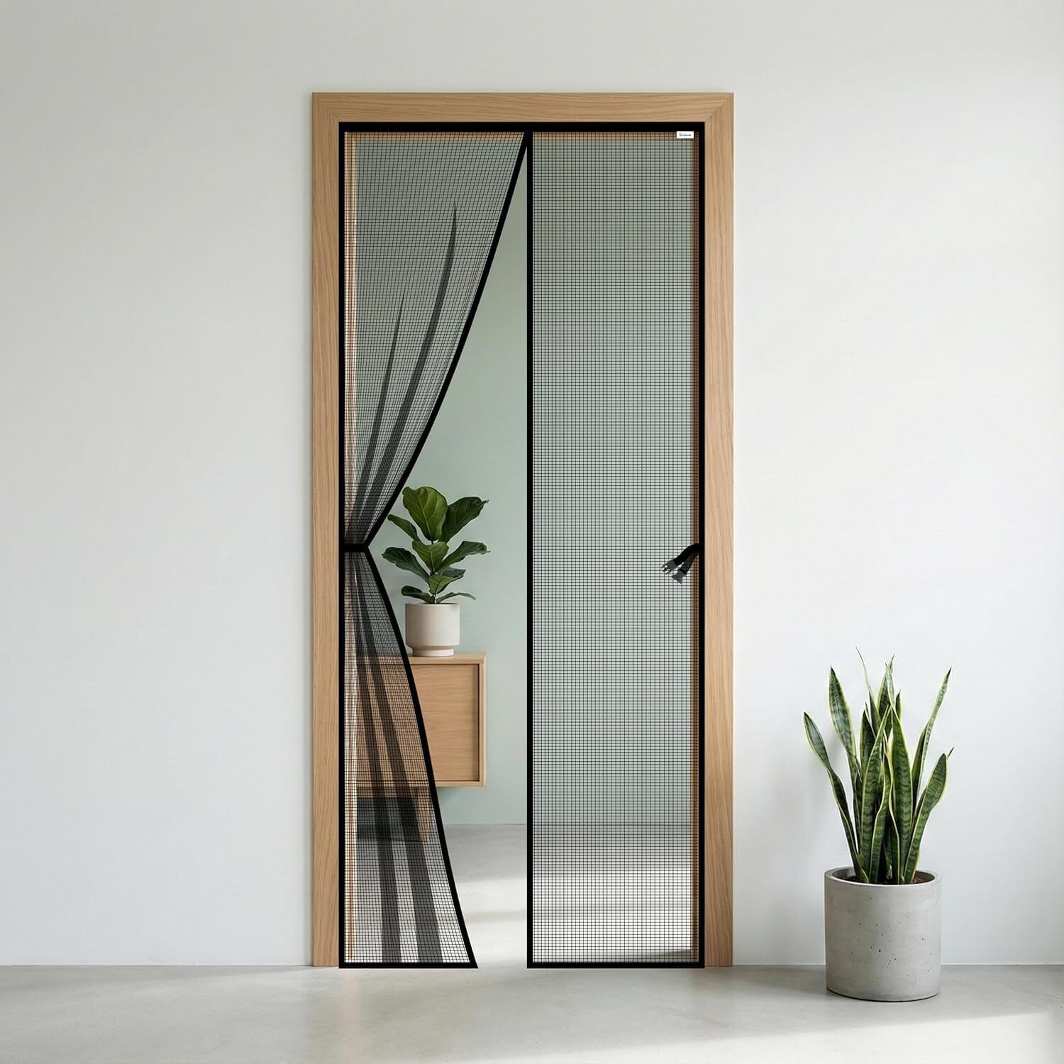 Alex Holmes Magnetic Mesh Door Curtain 110x210 cm Polyester Washable Kids Mosquito Net-image-15