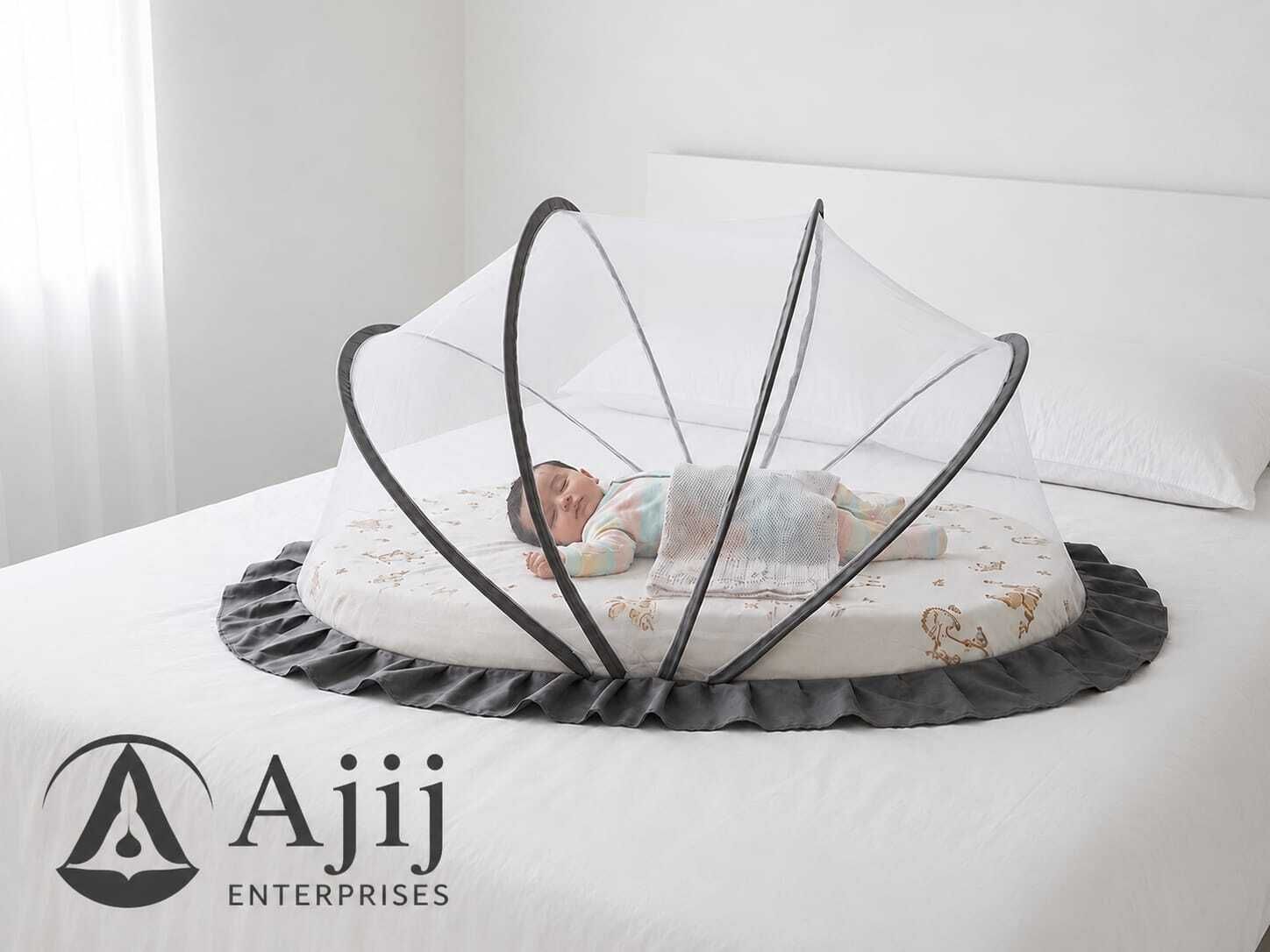white grey baby crib mosquito...124 HDPE - High Density Poly Ethylene Washable Kids Mosquito Net-image-40