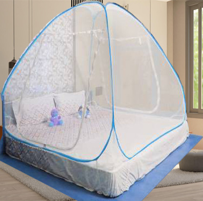 khanjan fashion fab Polyester Infants Washable BLUE mosquito net for single bed out mosquito net mosquito net racket machardan Mosquito Net image 1