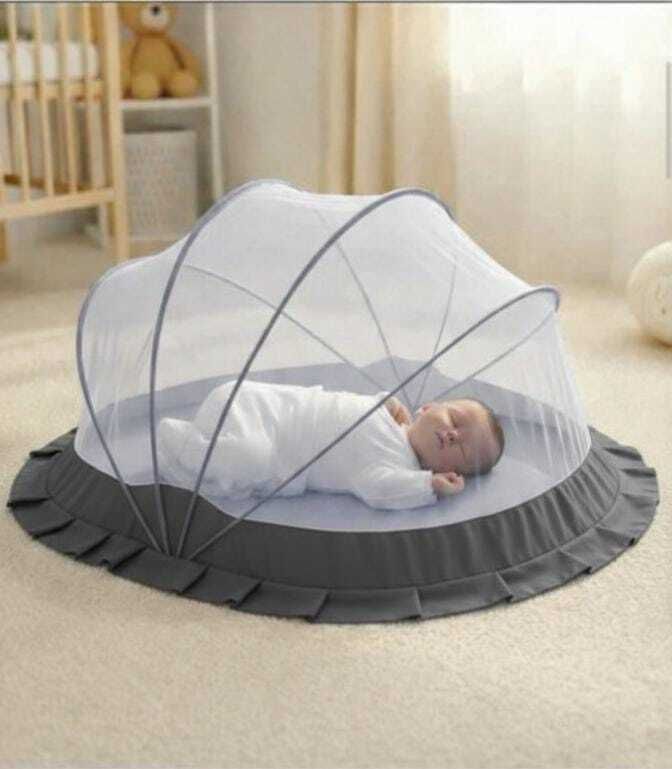 Portable Popup Baby Mosquito Net – Foldable Infant Crib with Breathable Mesh HDPE - High Density Poly Ethylene Washable Infants Mosquito Net-image-32