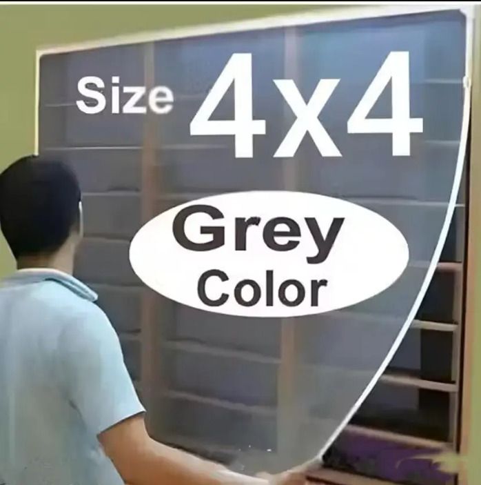 blemy 4*4 Grey Window Mosquito Net HDPE - High Density Poly Ethylene Washable Adults Mosquito Net-picture-11