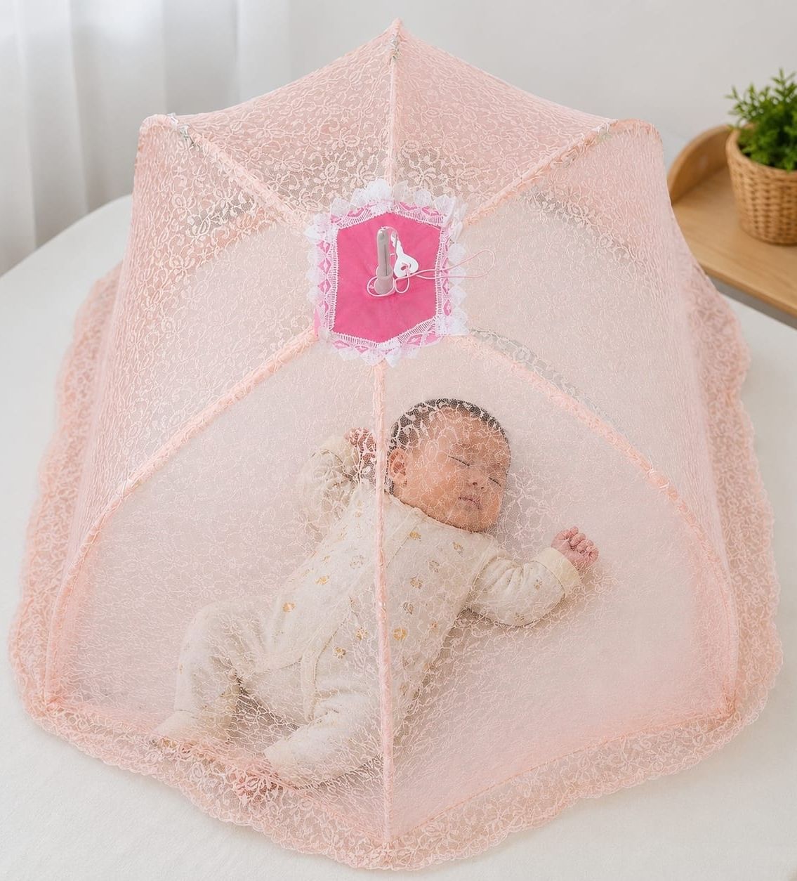 new stylehub Style hub pich 6 shikh oval baby mosquito net 035 Cotton Washable Infants Mosquito Net-picture-35